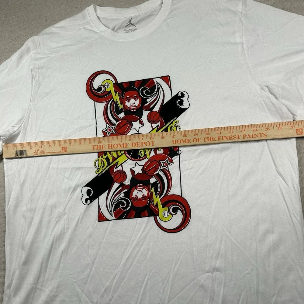 Jordan Shirt Mens 3xl Dwayne Wade Basketball NBA 33 Retro Graphic Tee